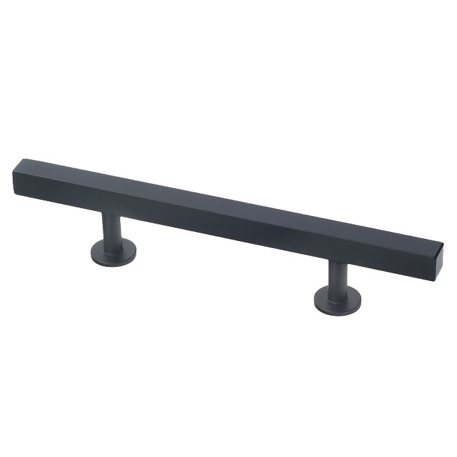 Lewis Dolin 3" (76mm) and 3 3/4" (96mm) 7.0" O/A Solid Brass Square Bar Pull in Matte Black