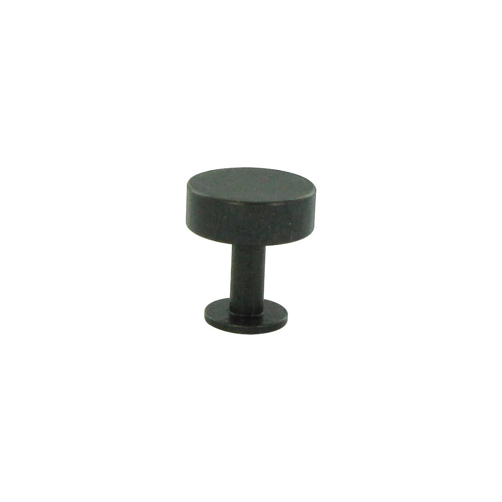 Lewis Dolin 1 1/8" Solid Brass Round Disc Knob in Oil Rubbed Bronze