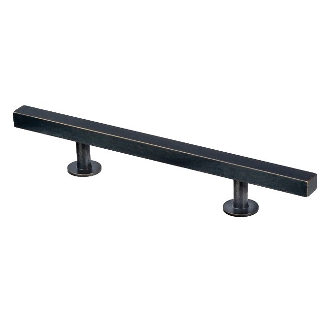 Lewis Dolin 3" (76mm) and 3 3/4" (96mm) 7.0" O/A Solid Brass Square Bar Pull in Oil Rubbed Bronze