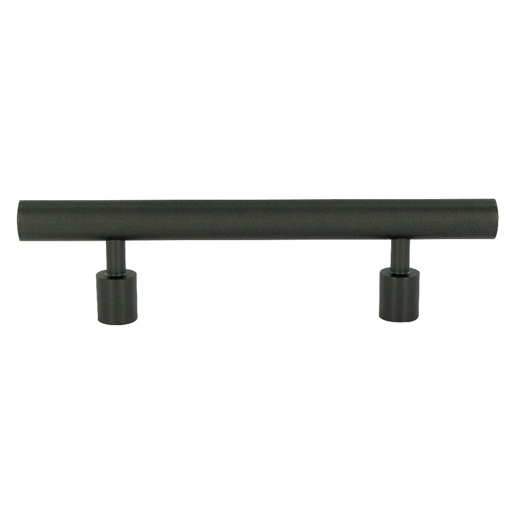 Lewis Dolin 3" (76mm) 5" O/A Round Bar Pull in Black Stainless