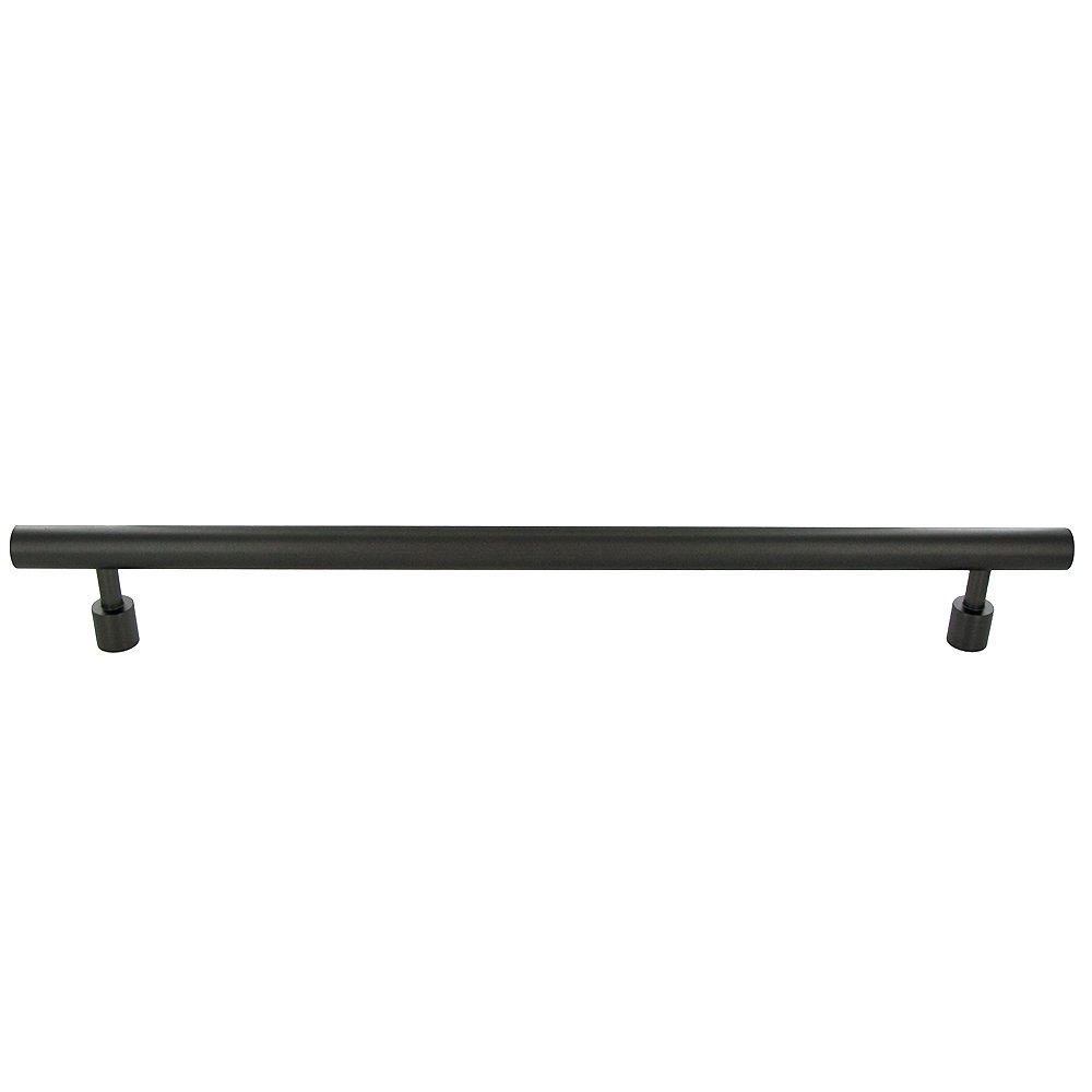 Lewis Dolin 15" Centers Round Bar Appliance Pull in Black Stainless