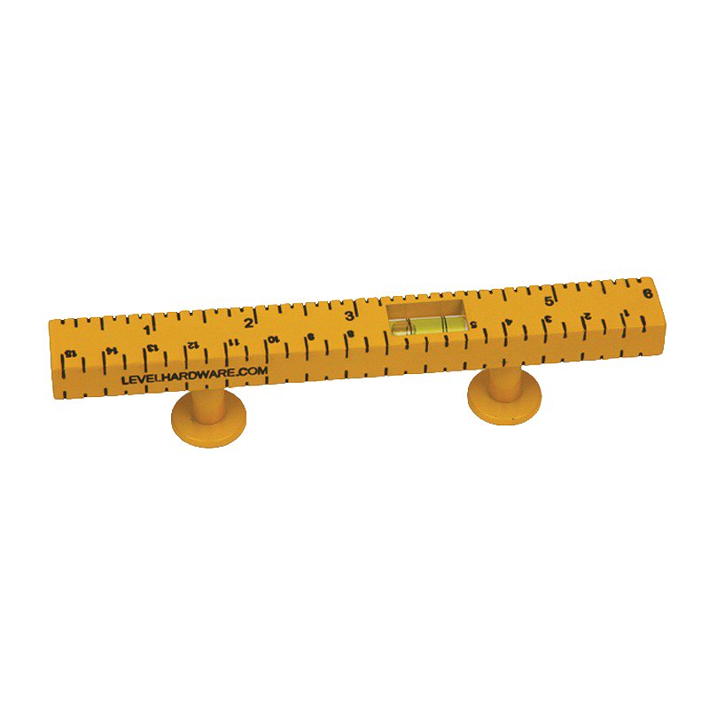 Lewis Dolin 3" (76mm) and 3 3/4" (96mm) Level Pull 6.0" O/A in Builders Yellow