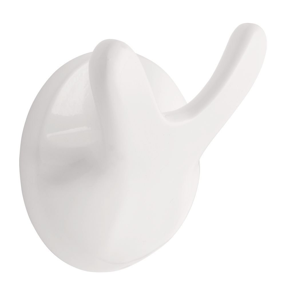 Liberty Hardware Double Robe Hook in White