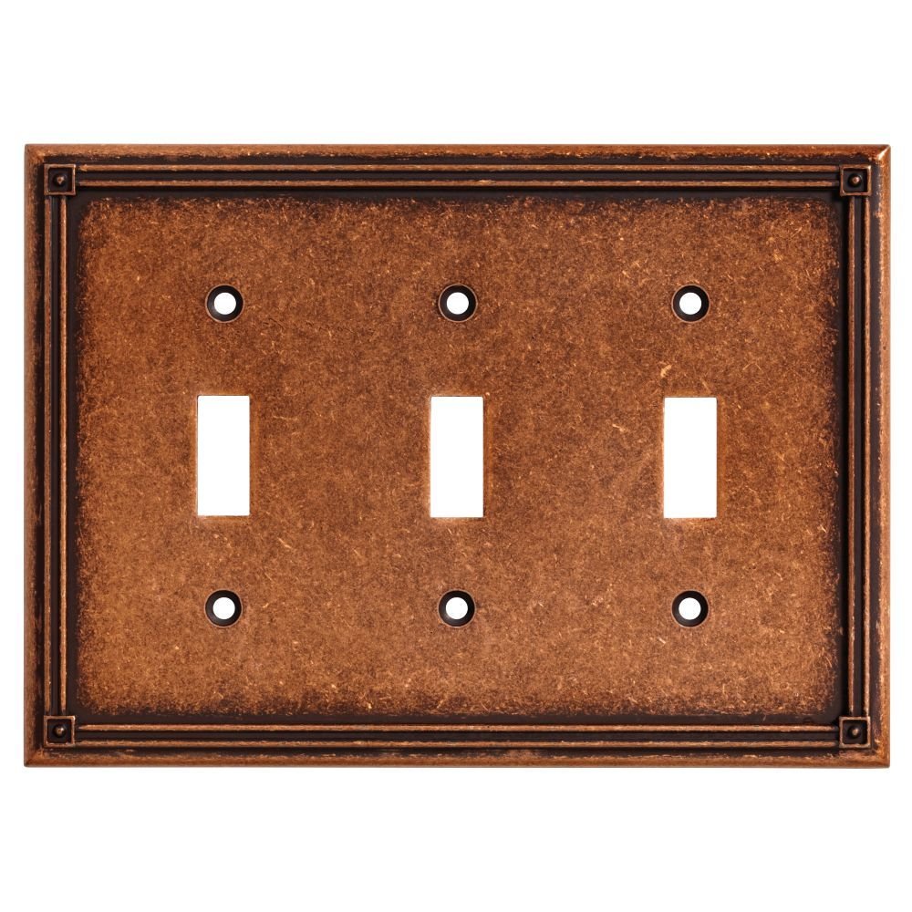Liberty Hardware Triple Toggle in Sponged Copper