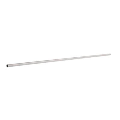 Liberty Hardware 5' Steel Shower Rod with Flanges in Bright Stainless Steel