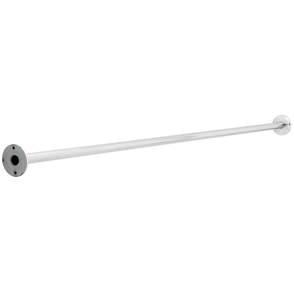 Liberty Hardware 1 x 5' Shower Rod with Step Style Flanges in Bright Stainless Steel