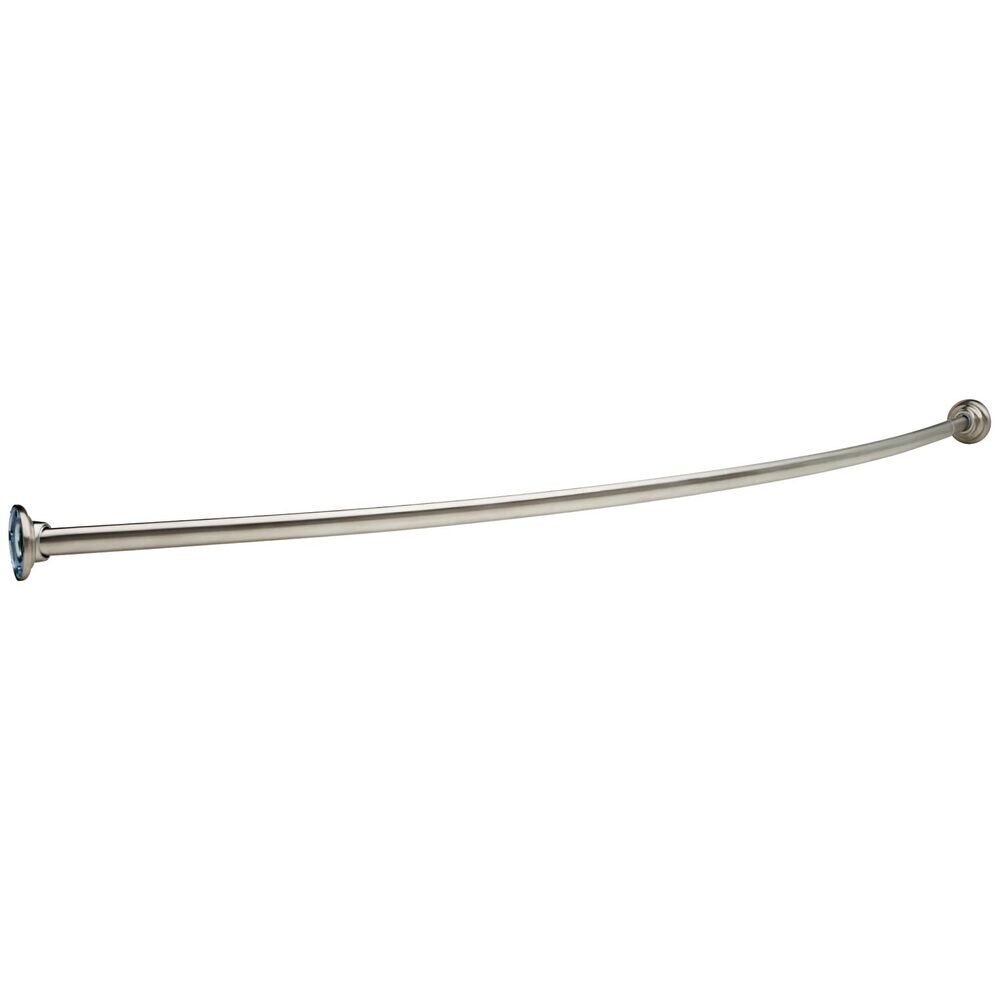 Liberty Hardware 5' Oval Curved Shower Rod with 6" Bow in Stainless Steel
