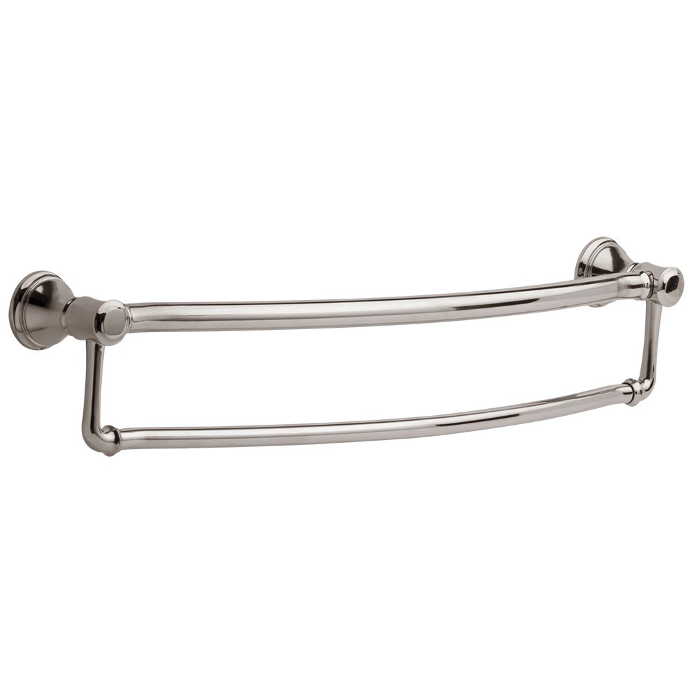 Liberty Hardware 24" Single Towel Bar with Assist Bar in Polished Nickel