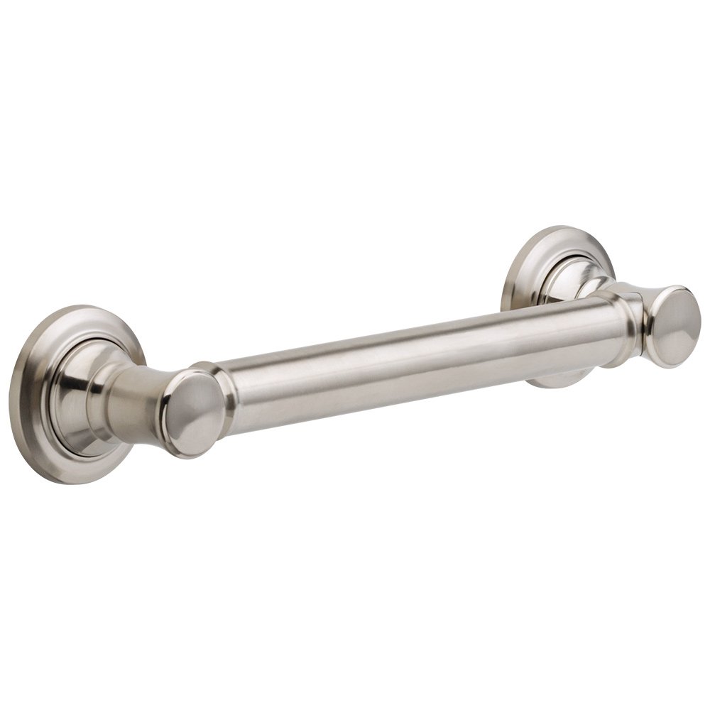 Liberty Hardware 12" Decorative Grab Bar in Brilliance Stainless Steel