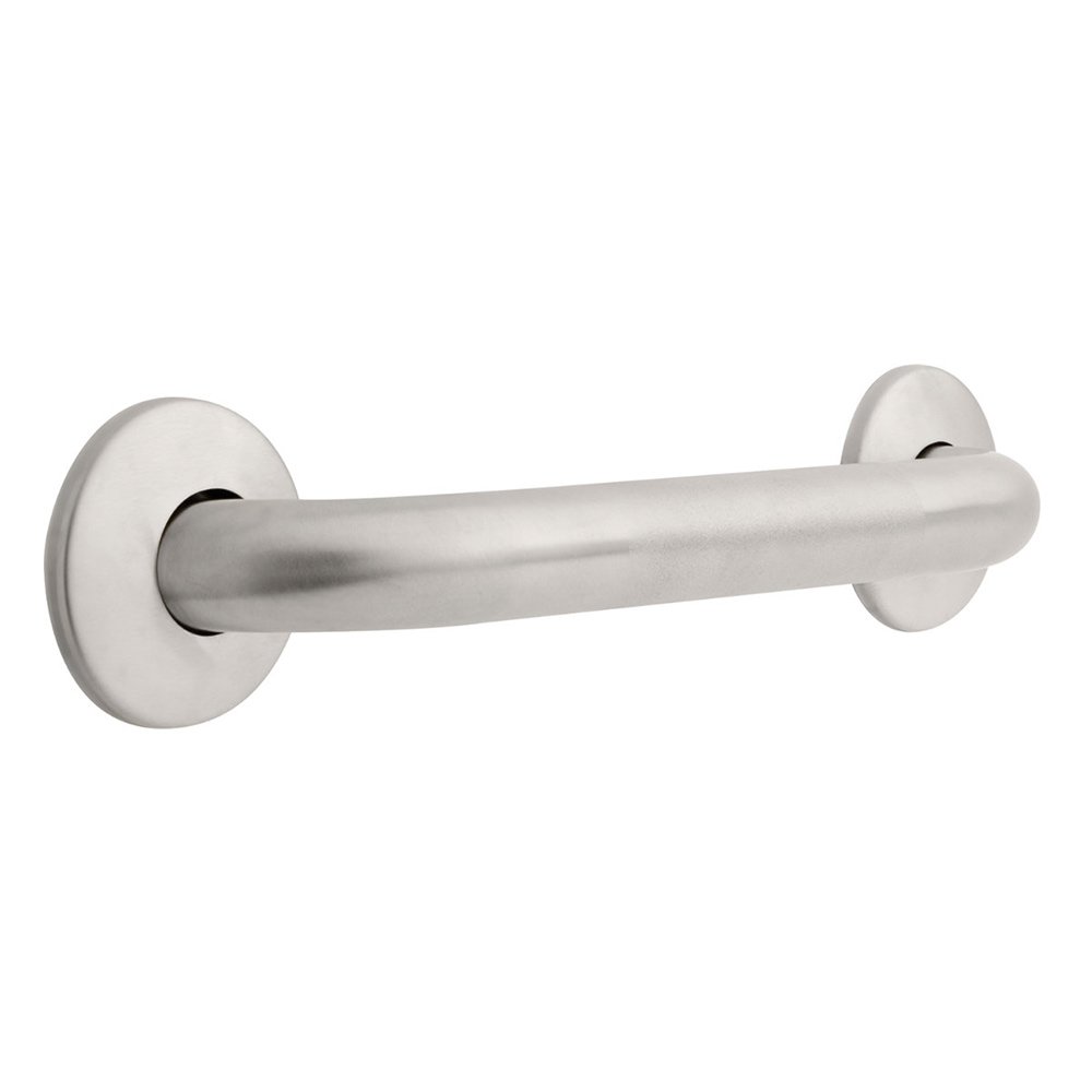 Liberty Hardware 12" x 1 1/4" Concealed Screw Grab Bar in Peened & Stainless Steel