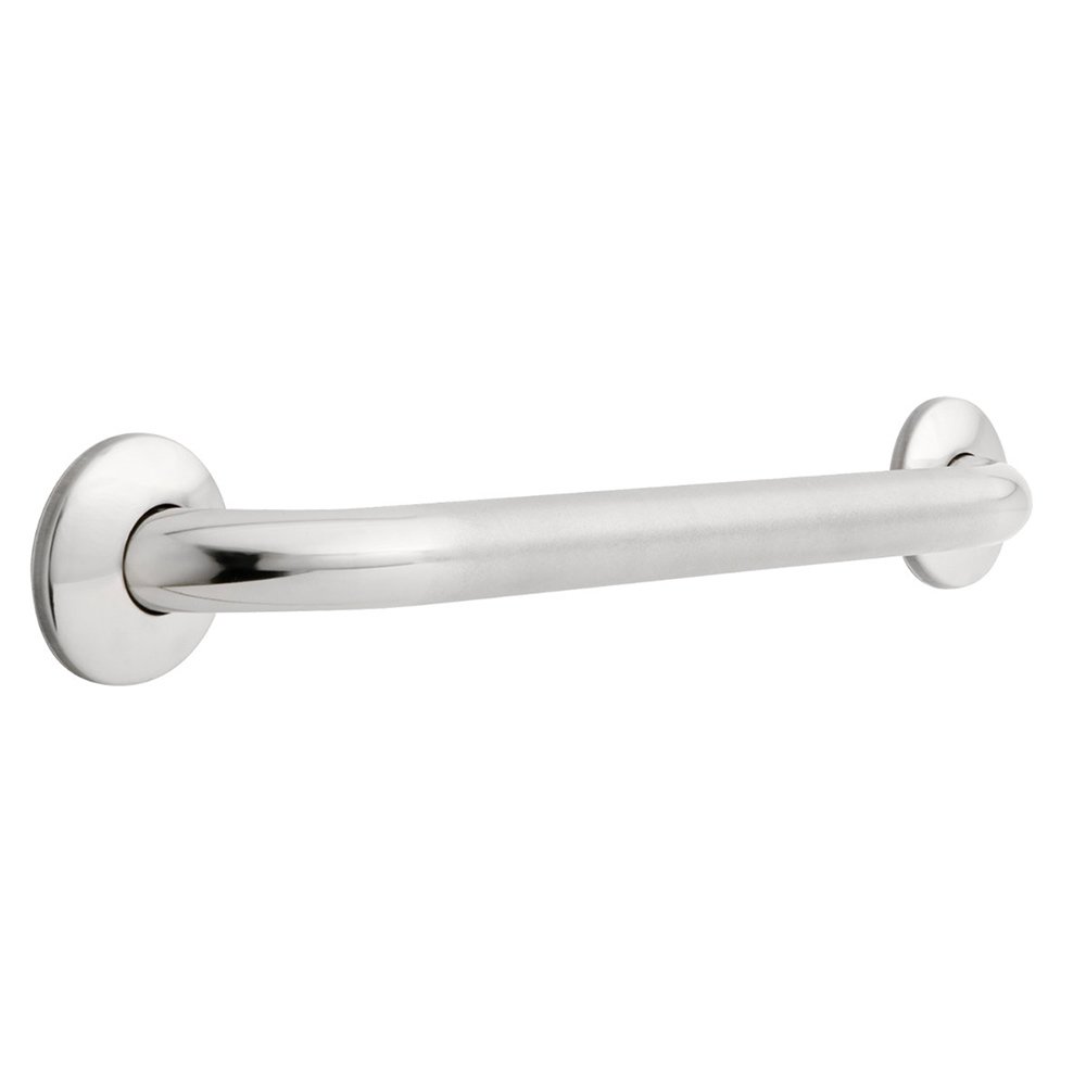 Liberty Hardware 18" x 1 1/4" Concealed Screw Grab Bar in Peened & Bright Stainless