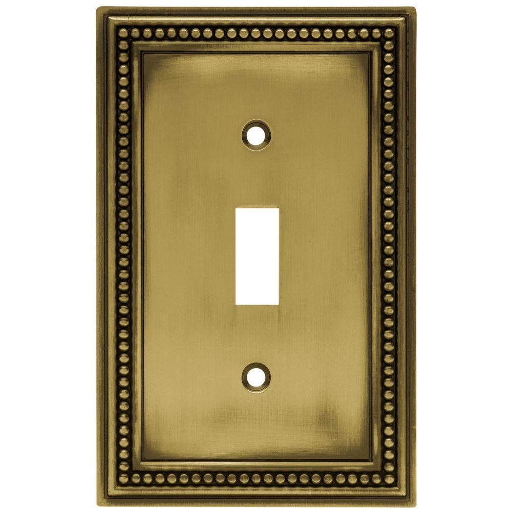Liberty Hardware Single Toggle in Tumbled Antique Brass