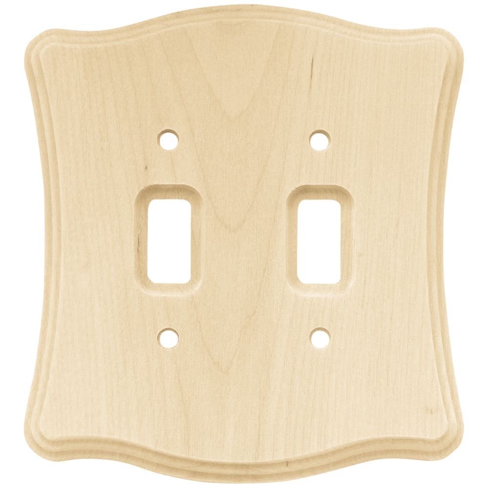 Liberty Hardware Double Toggle in Unfinished Birch Wood
