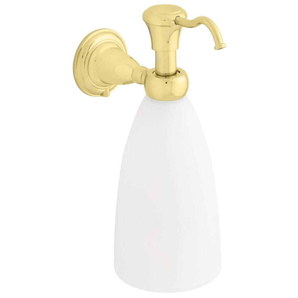 Liberty Hardware Soap Dispenser in Polished Brass