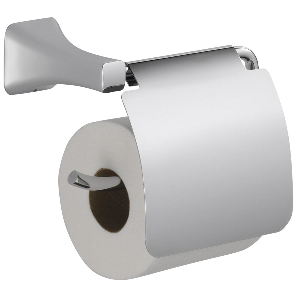 Liberty Hardware Tissue Holder with Removable Cover in Polished Chrome