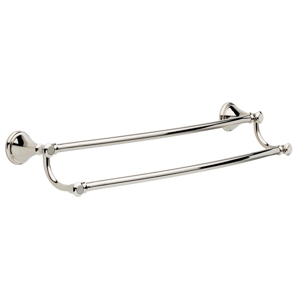 Liberty Hardware Double Towel Bar in Polished Nickel