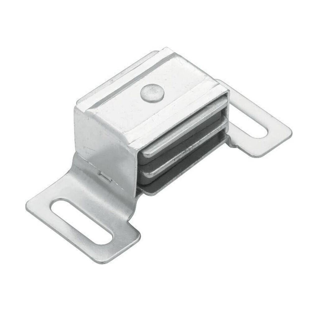 Liberty Hardware Aluminum Magnetic Catch with Strike in Aluminum