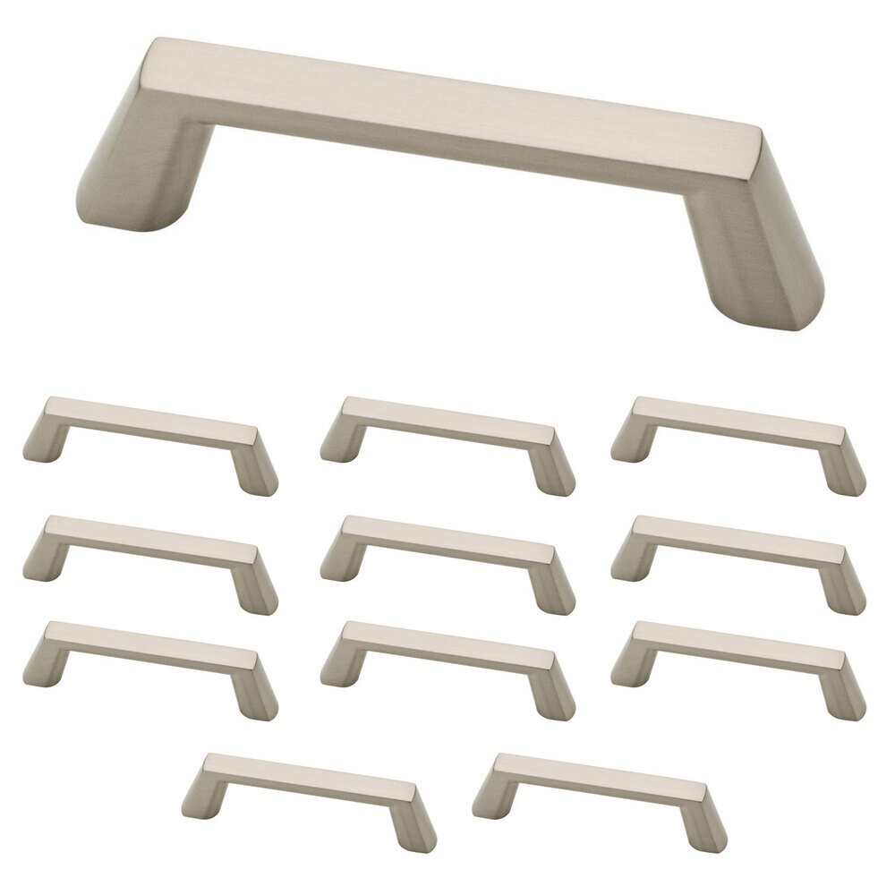 Liberty Hardware (12 Pack) 96mm Soft Modern Pull in Satin Nickel