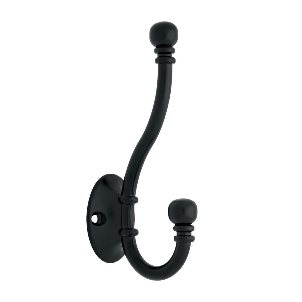 Liberty Hardware Ball End Coat and Hat Hook in Matte Black