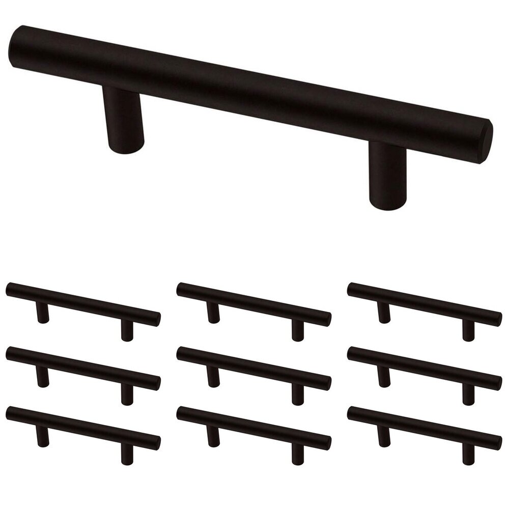 Liberty Hardware (10 Pack) 3" (76mm) Centers Bar Pull in Matte Black