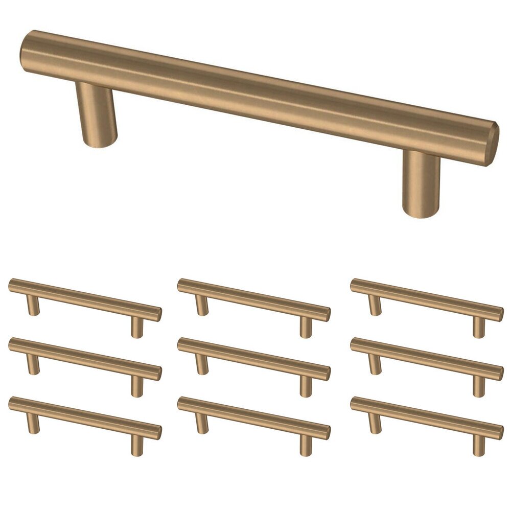 Liberty Hardware (10 Pack) 3 3/4" (96mm) Centers Bar Pull in Champagne Bronze