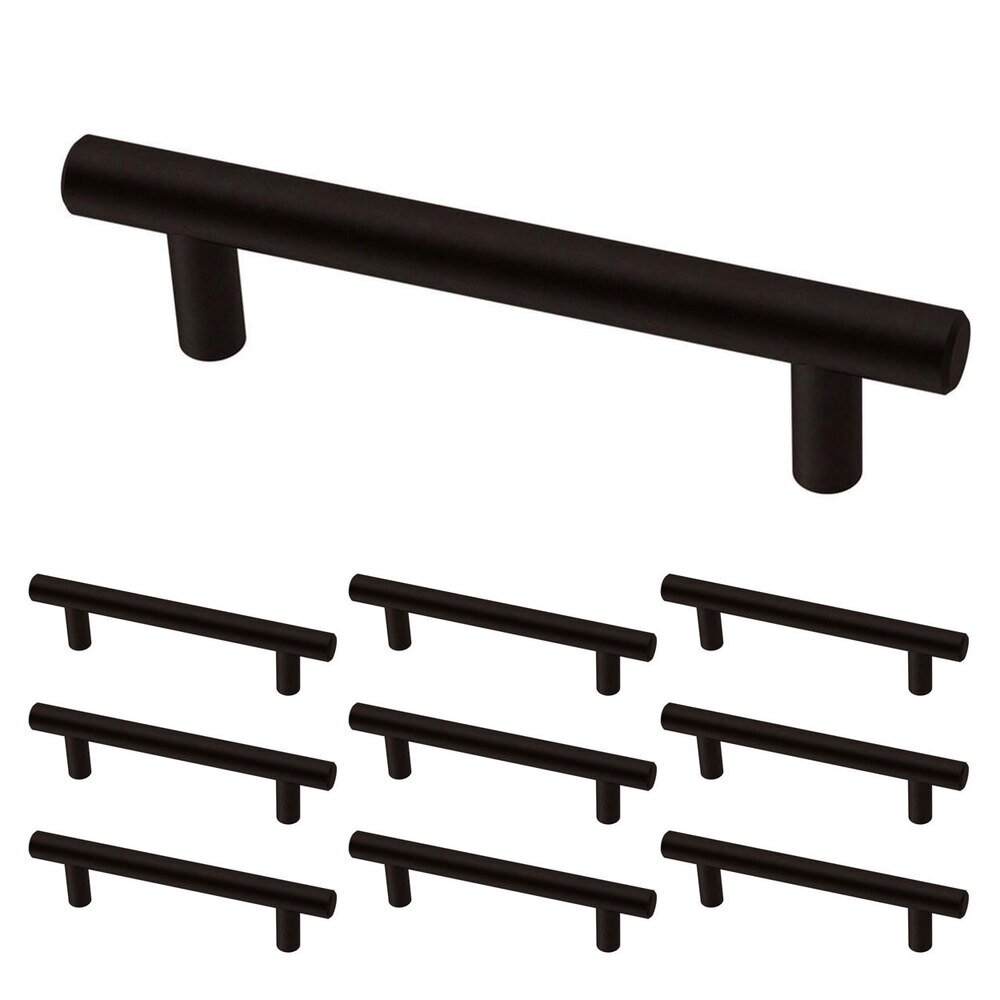 Liberty Hardware (10 Pack) 3 3/4" (96mm) Centers Bar Pull in Matte Black