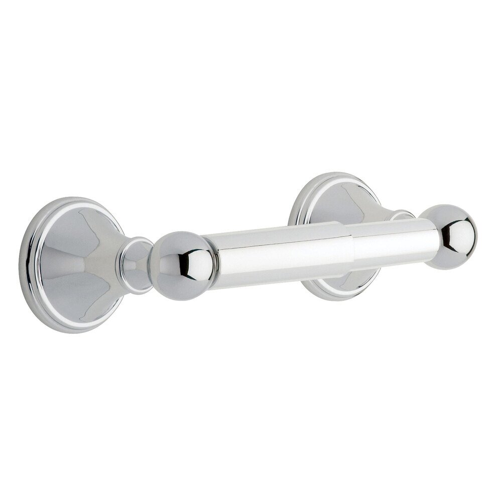 Liberty Hardware Double Post Toilet Paper Holder in Polished Chrome
