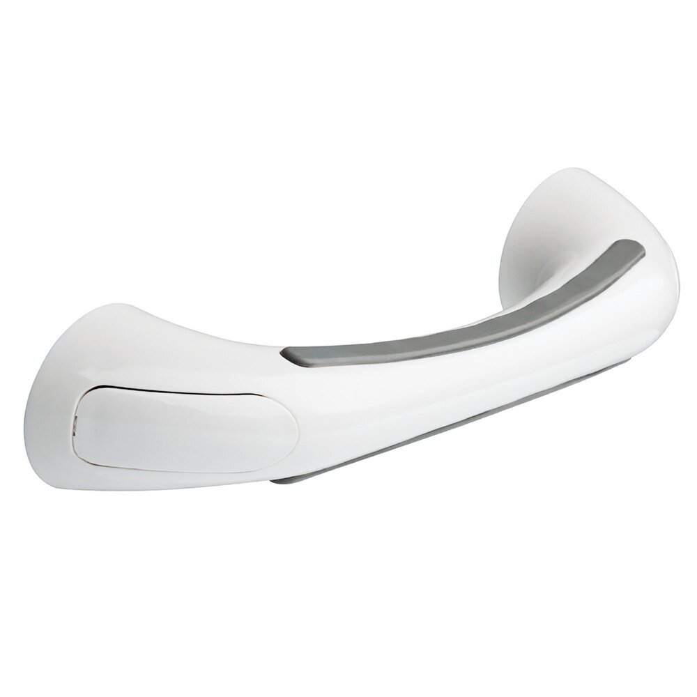 Liberty Hardware 9" Designer Assist Bar with Soft Grip in White