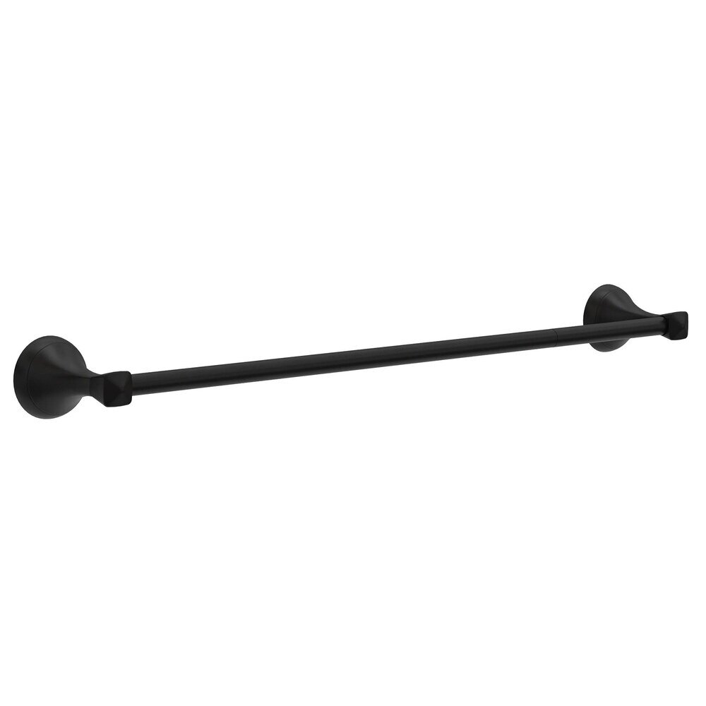 Liberty Hardware 18" with 6" Extender Towel Bar in Matte Black