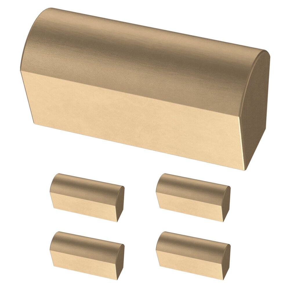 Liberty Hardware 1-1/2" (38mm) Modern Arch Knob (5 Pack) in Champagne Bronze