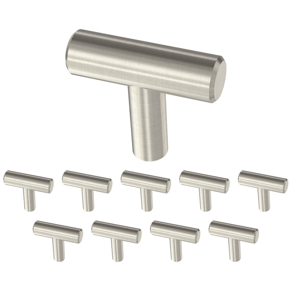 Liberty Hardware 1-1/4" (32mm) Simple Round Bar Knob (10 Pack) in Stainless Steel