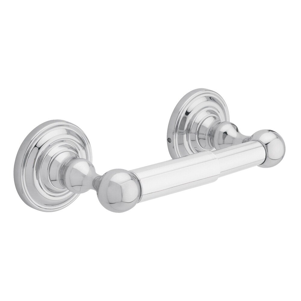 Liberty Hardware Double Post Toilet Paper Holder in Polished Chrome