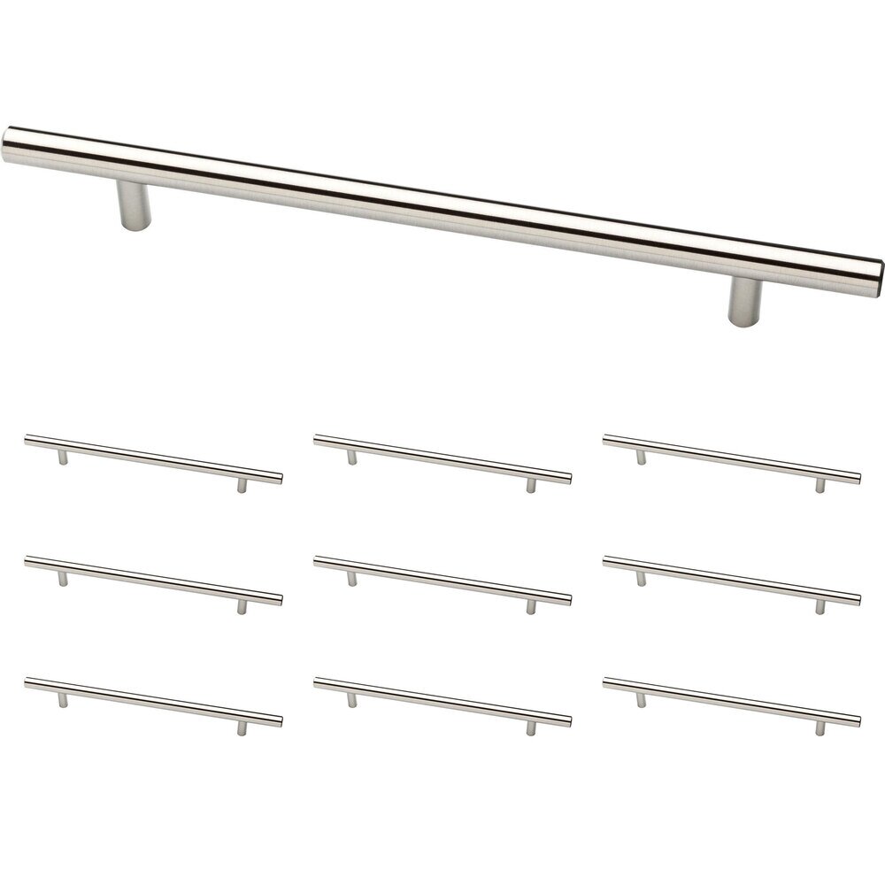 Liberty Hardware (10 Pack) 7 1/2" (190mm) Centers Steel Bar Pull in Stainless Steel