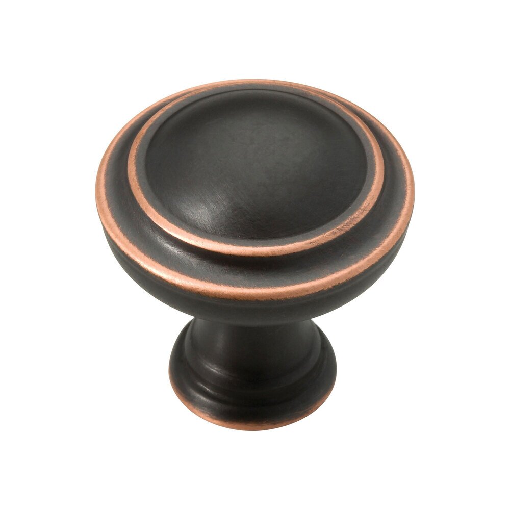 Liberty Hardware 1-1/4" (32mm) Capital Knob in Bronze With Copper Highlights