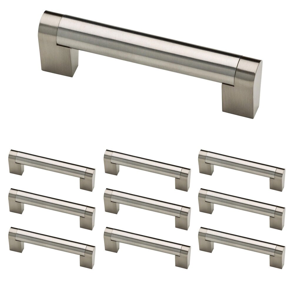 Liberty Hardware (10 Pack) 3 3/4" (96mm) Centers Stratford Bar Pull in Stainless Steel