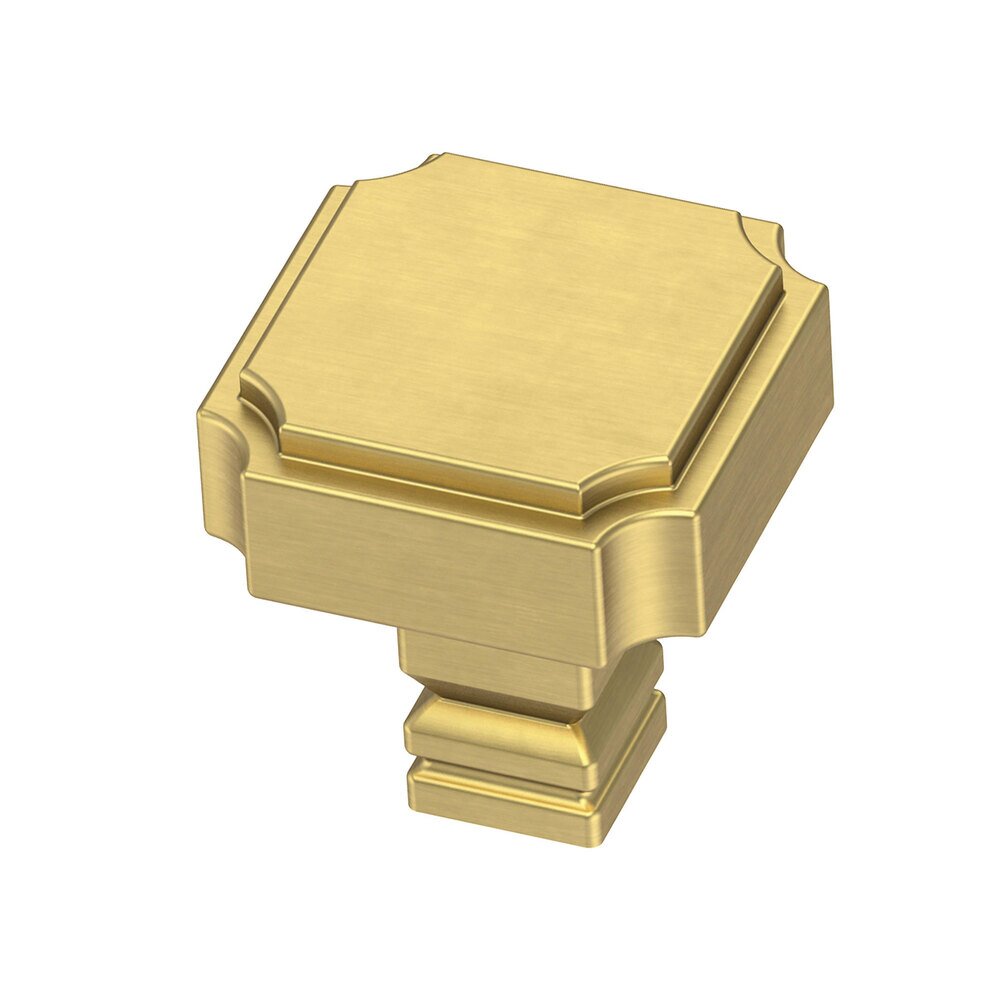 Liberty Hardware 1-1/8" (28mm) Notched Knob in Modern Gold