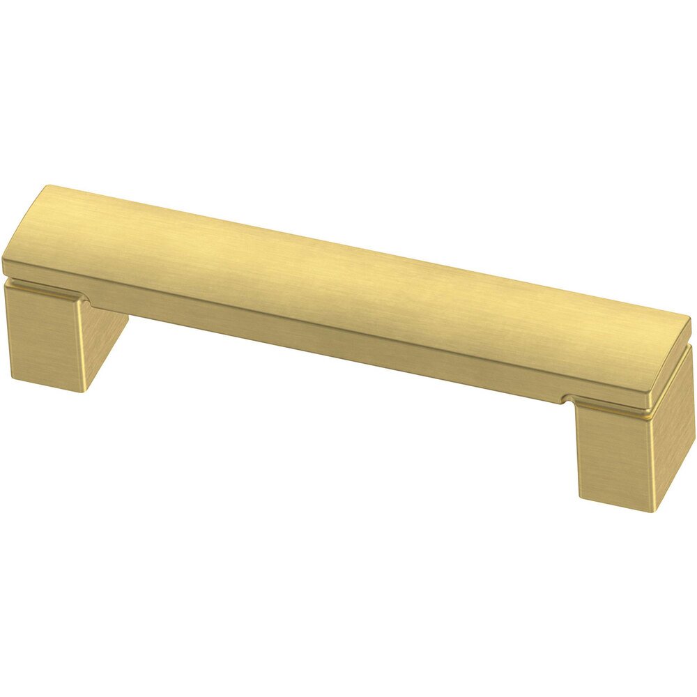 Liberty Hardware 3 3/4" (96mm) Centers Simply Geometric Pull in Brushed Brass