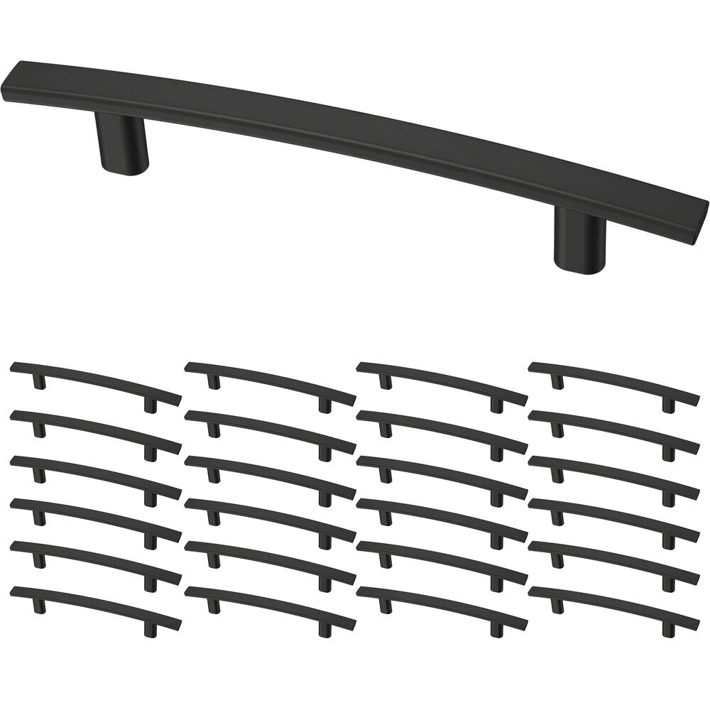 Liberty Hardware (24 Pack) 4" (102mm) Centers Arch Drawer Pull in Matte Black
