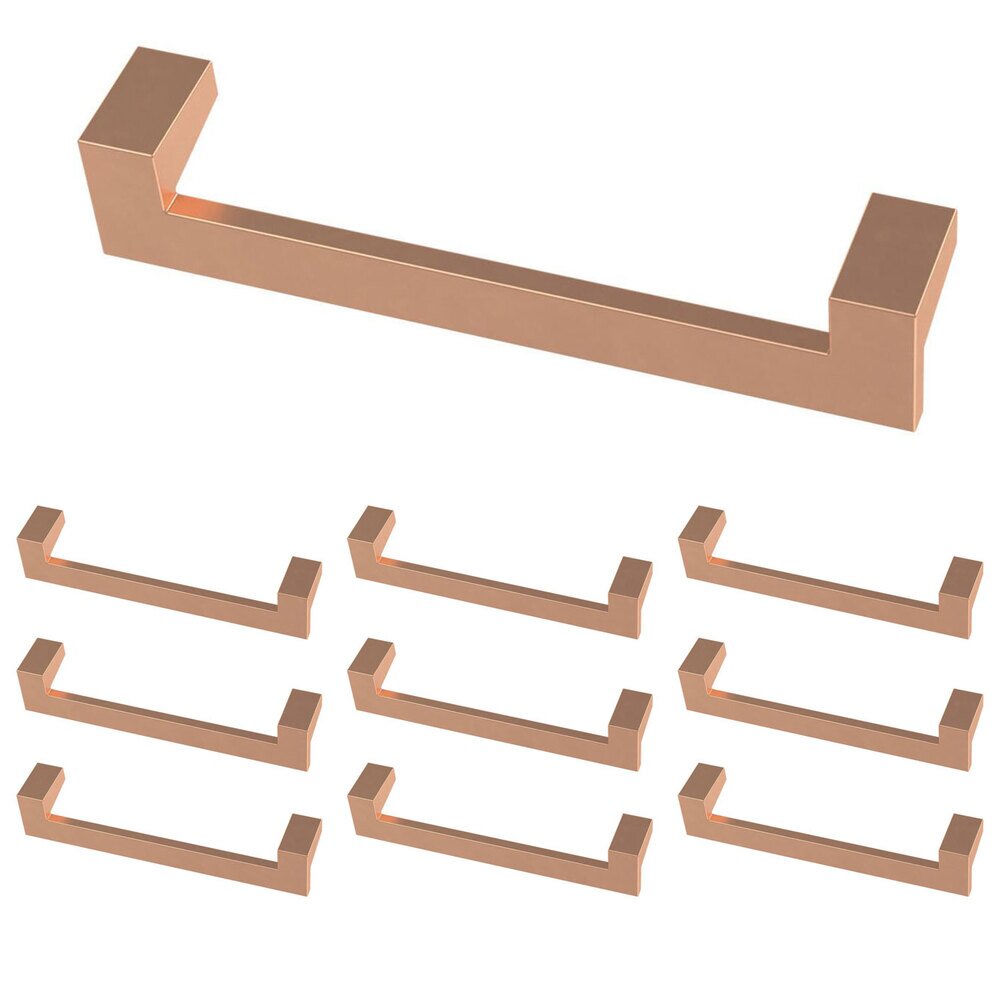 Liberty Hardware (10 Pack) 5 1/16" (128mm) Centers Mirrored Pull in Brushed Copper