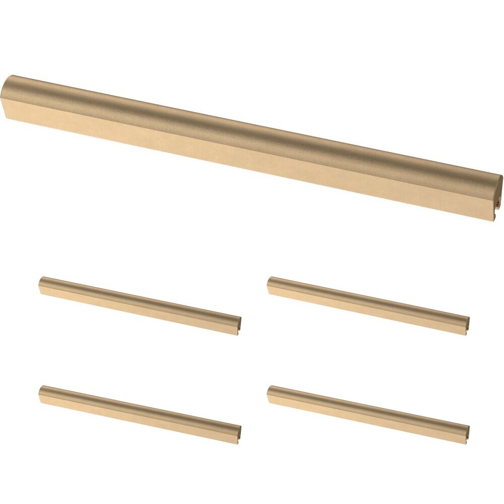 Liberty Hardware (5 Pack) 2" to 8 13/16" Adjustable Centers Modern Arch Adjusta Pull in Champagne Bronze