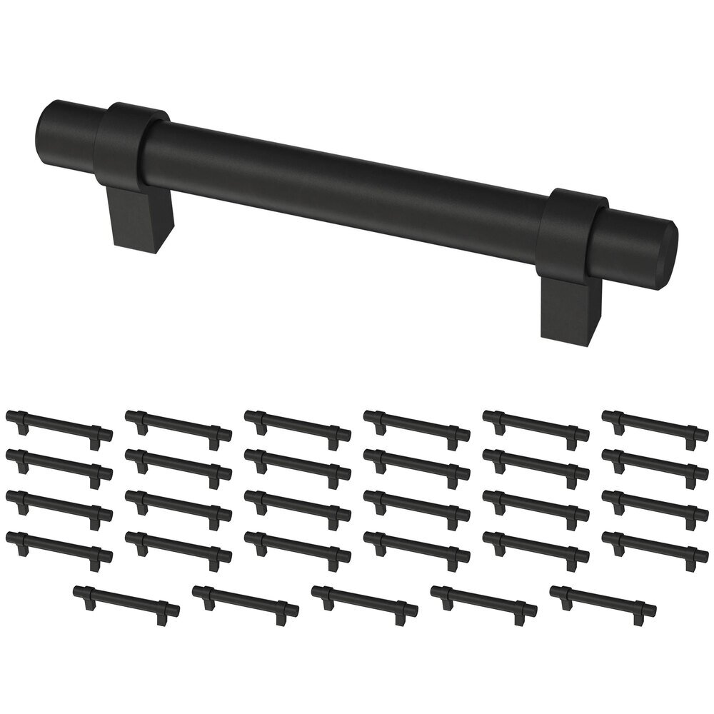 Liberty Hardware (30 Pack) 3 3/4" (96mm) Centers Simple Wrapped Bar Pull in Matte Black