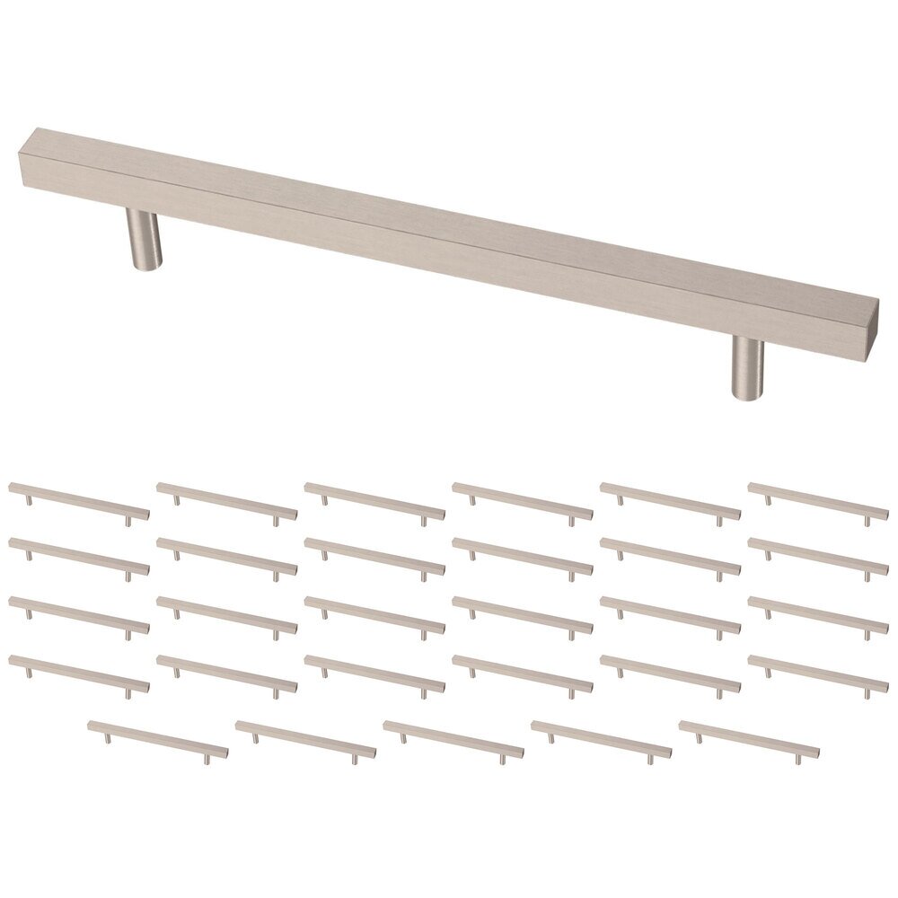 Liberty Hardware (30 Pack) 6 5/16" (160mm) Centers Simple Square Bar Pull in Stainless Steel