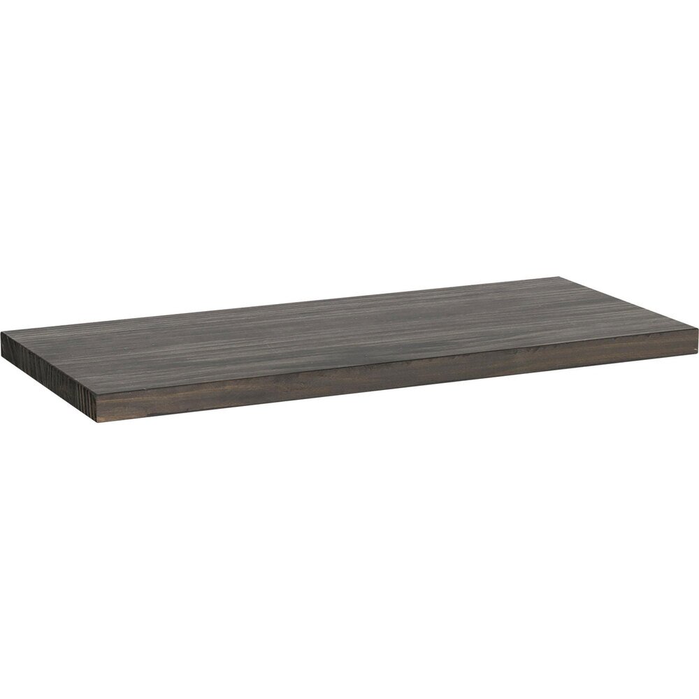 Liberty Hardware 18" Solid Wood Shelf (Pine) in Dark Wood Stain