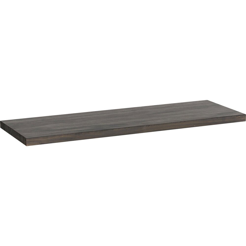 Liberty Hardware 24" Solid Wood Shelf (Pine) in Dark Wood Stain