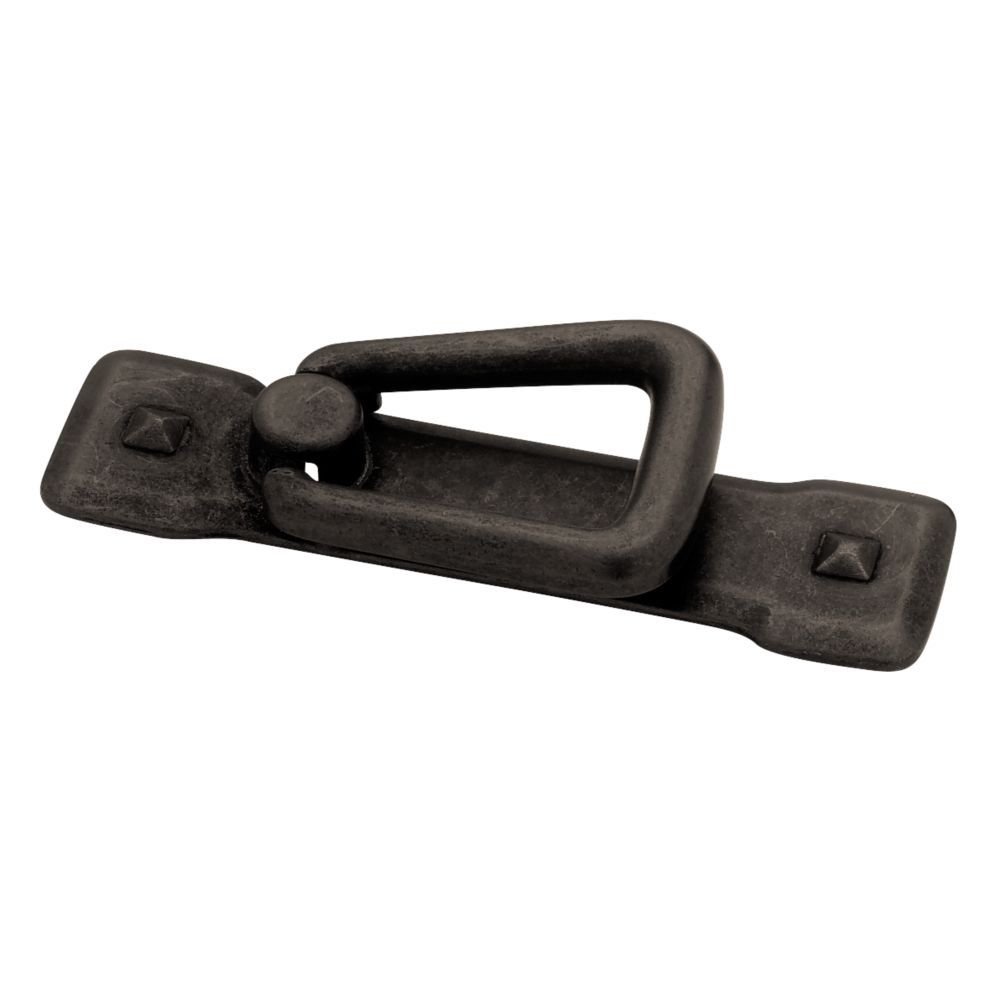 Liberty Hardware Vertical Pull and Backplate in Pewter
