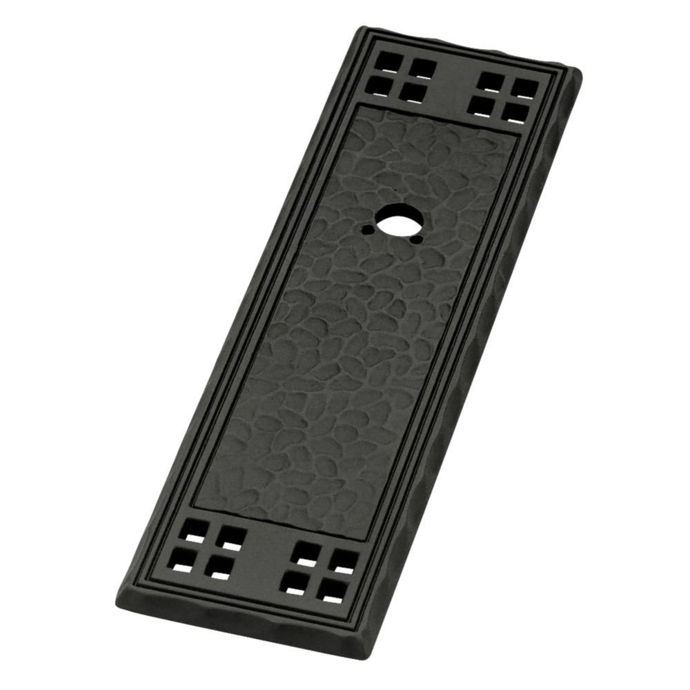 Liberty Hardware 4 1/2" Vertical Textured Backplate