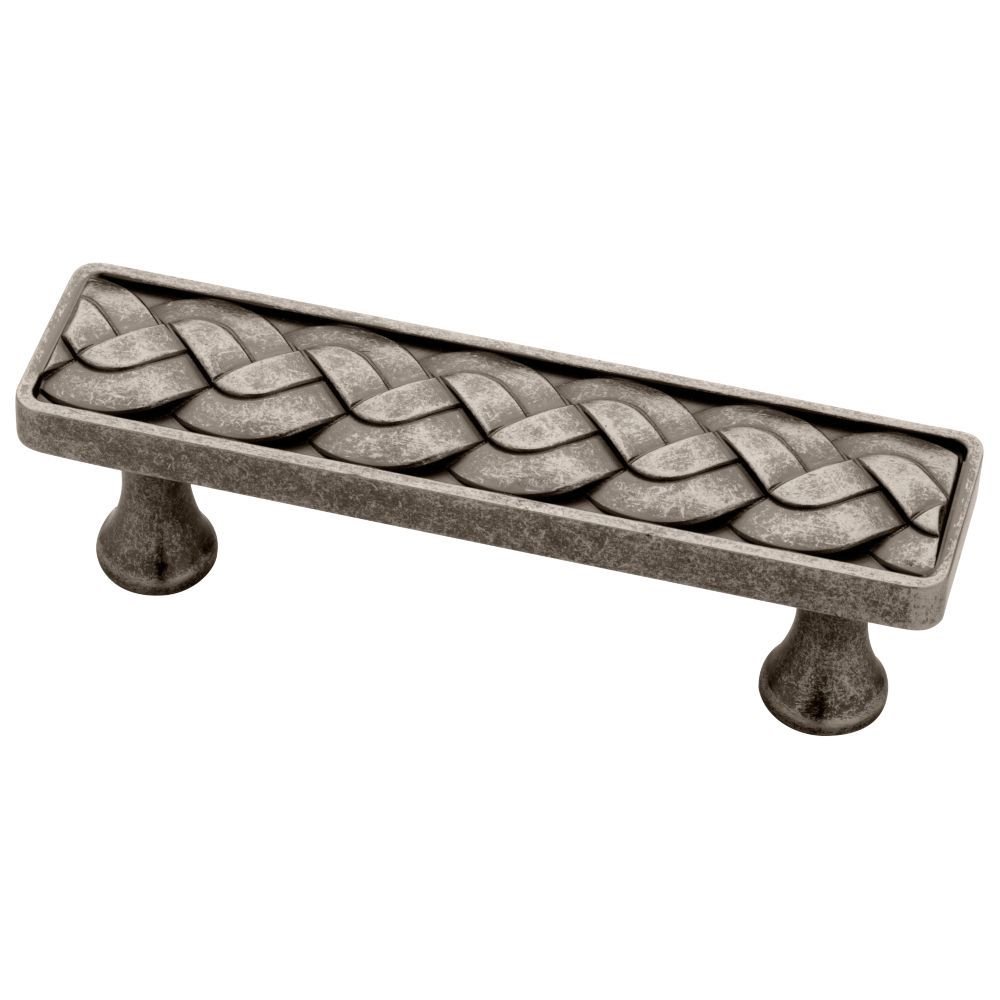 Liberty Hardware 76mm Weave Pull in Aged Pewter