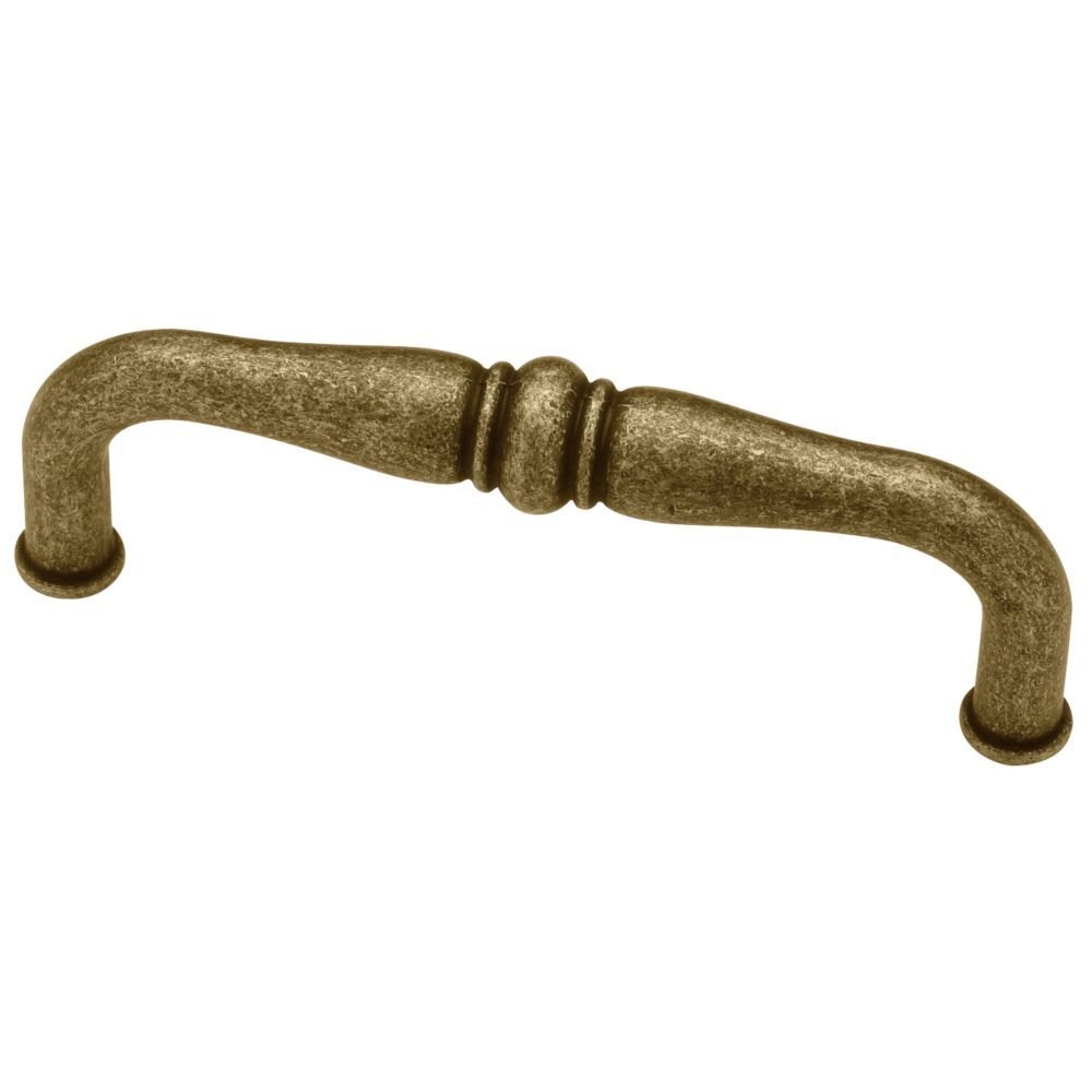 Liberty Hardware 96mm Pull in Burnished Antique Brass