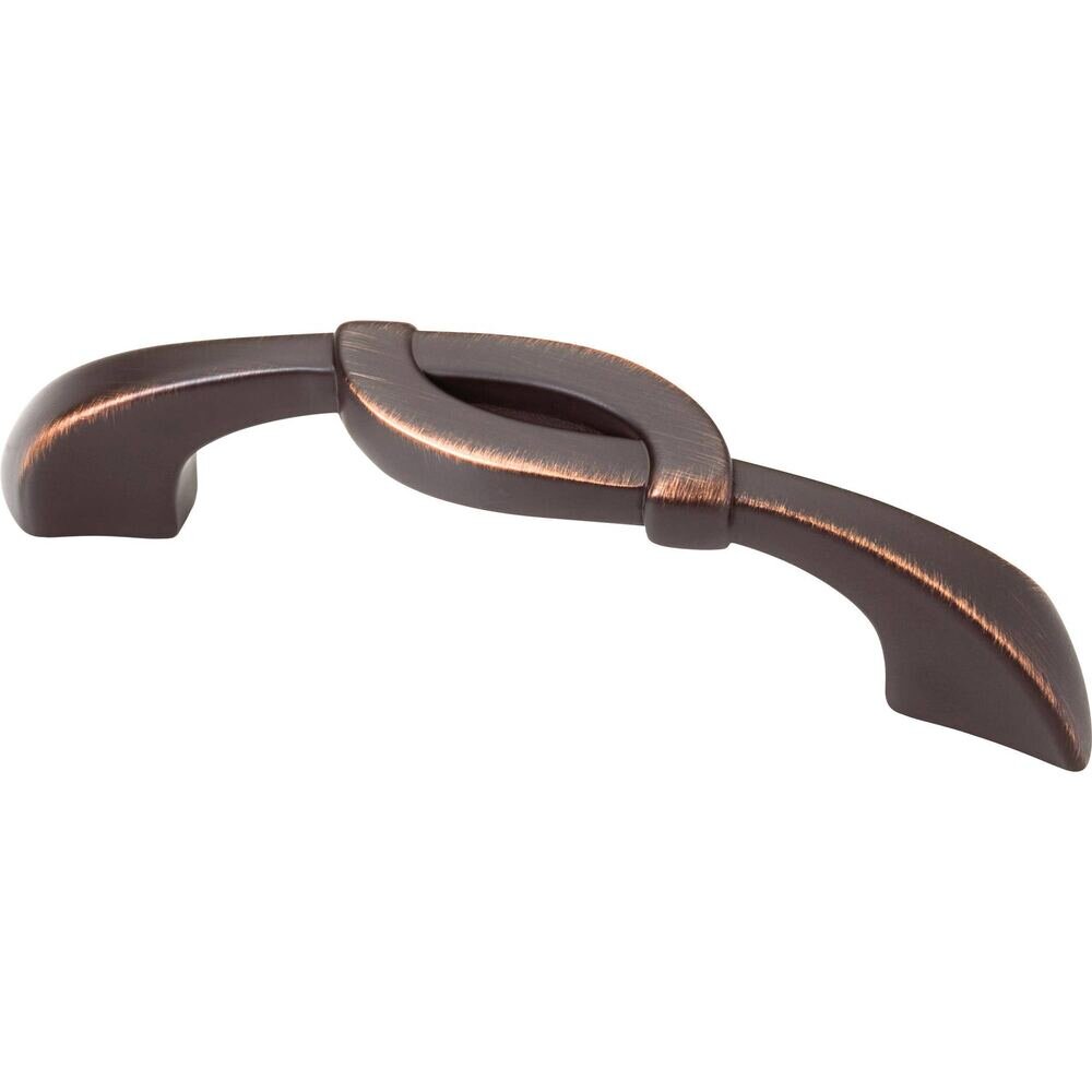 Liberty Hardware 3" & 3 3/4" Centers Dual Mount Unity Handle in Bronze with Copper Highlights