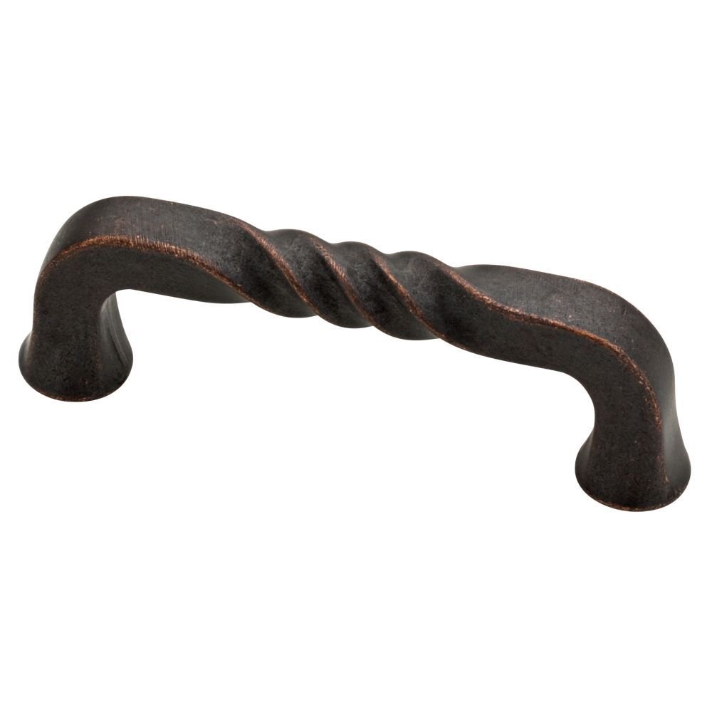 Liberty Hardware 3" Ironcraft Rustic Pull in Statuary Bronze